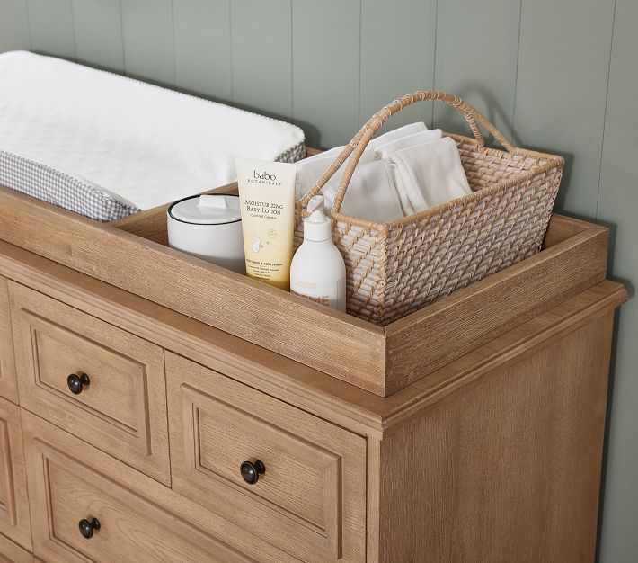 Fillmore Extra Wide Changing Table Dresser & Topper Pottery Barn Kids