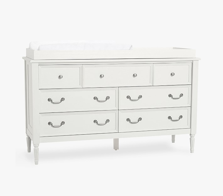 Blythe Extra Wide Changing Table Dresser & Topper Pottery Barn Kids