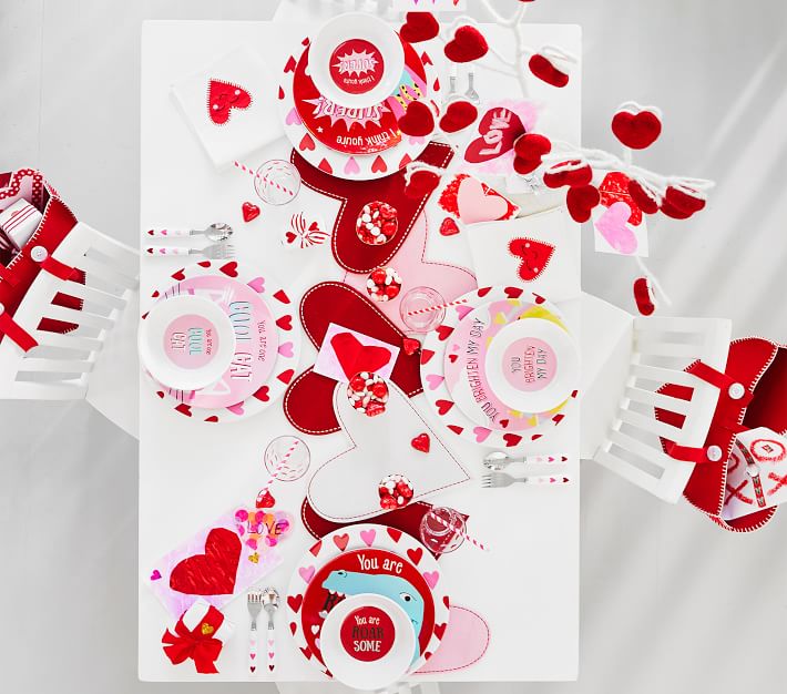 Valentine's Day Heart Charger Plate Pottery Barn Kids