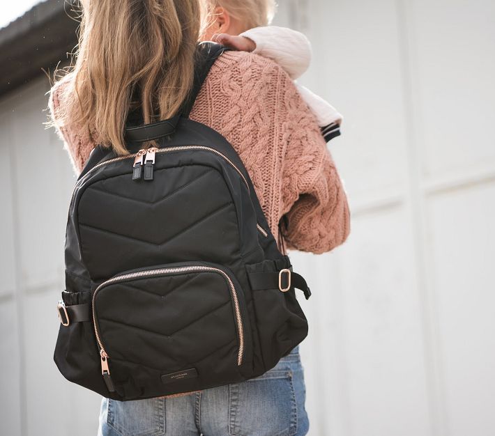 Storksak Quilt Hero Diaper Bag Backpack - Black
