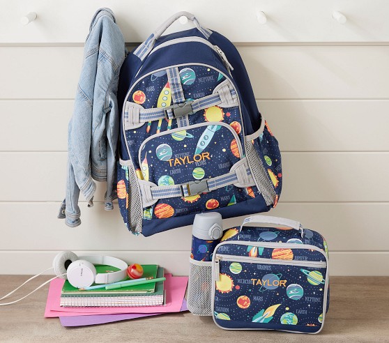 Mackenzie Navy Solar System Glow-in-the-Dark Backpacks | Pottery Barn Kids