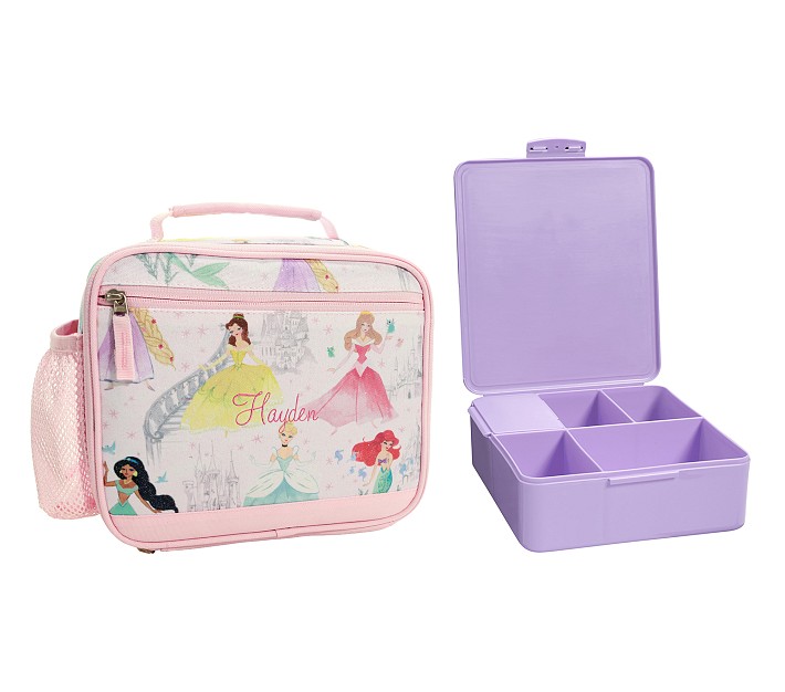 Princess Lunch Box Kit for Kids Includes Plastic Snacks Storage Sandwich  Container BPA-Free Dishwasher Safe Toddler-Friendly Lunch Containers Home