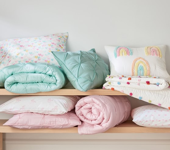 Candlewick Rainbow Comforter & Shams | Pottery Barn Kids