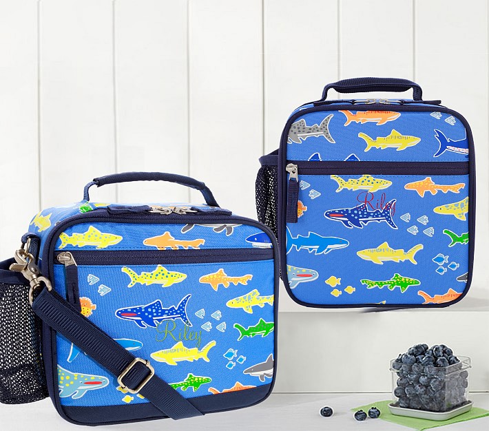 Mackenzie Blue Sharks Glow-in-the-Dark Backpacks