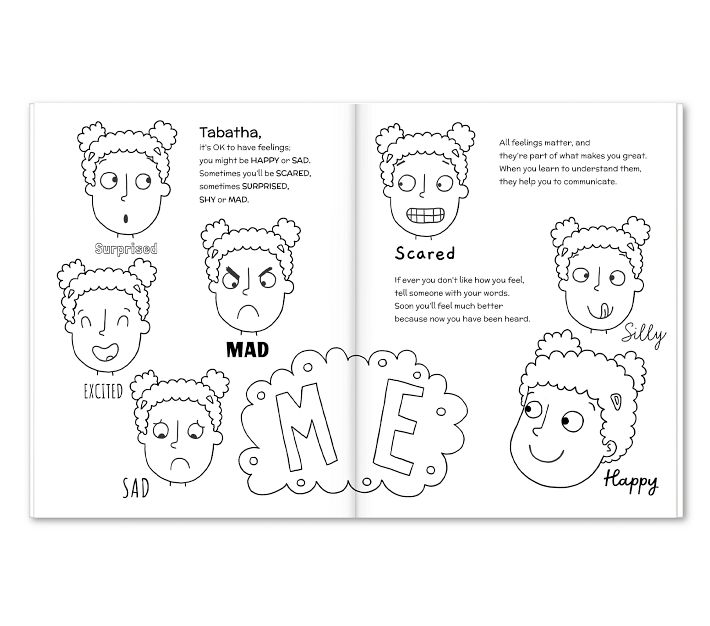 Crayola Color My Feelings Personalized Coloring Book and