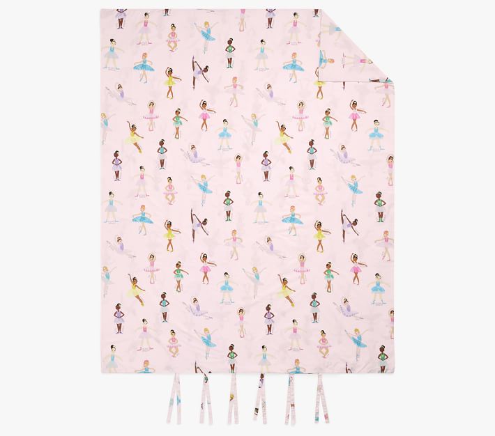 Ballet Positions Organic Duvet Cover & Shams Pottery Barn Kids