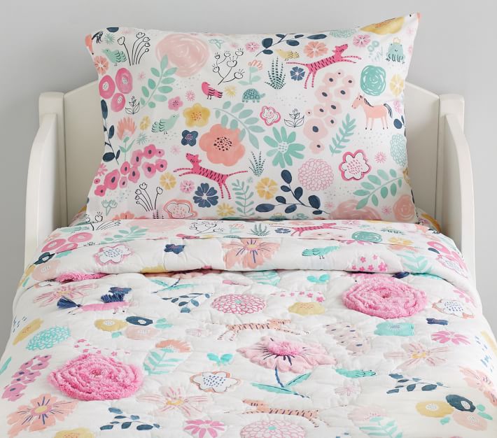 Sasha's Garden Baby Quilt Pottery Barn Kids
