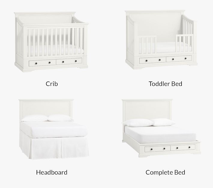 Larkin 4in1 Convertible Storage Crib Pottery Barn Kids