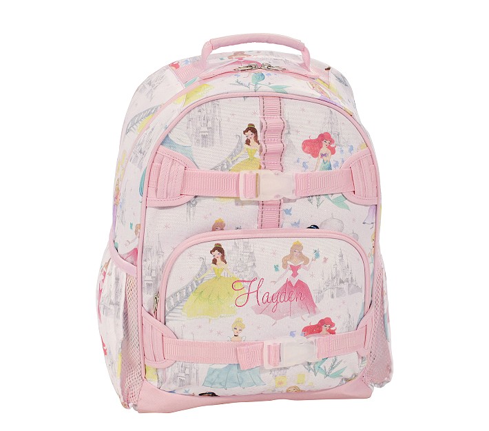 Disney Princesses Backpack With Lunch box set for kids 6 Piece