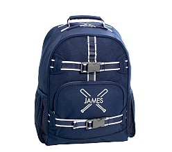 Mackenzie Navy Solid Backpacks