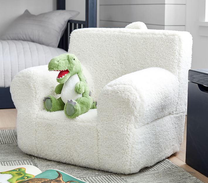 Cream Sherpa Anywhere Chair® Kids Armchair Pottery Barn Kids