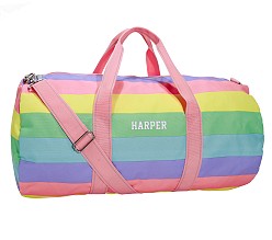 Fairfax Pastel Rainbow Large Duffle Bag