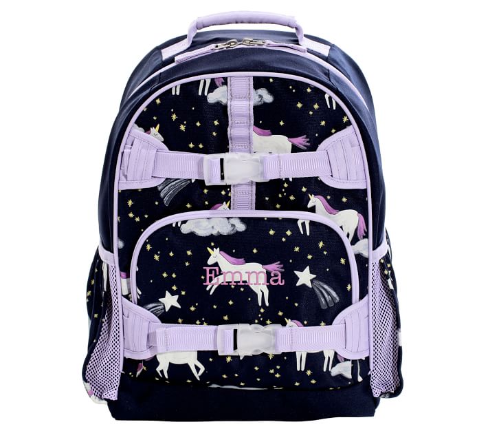 Under One Sky Kids' Quilted Unicorn Backpack In Black