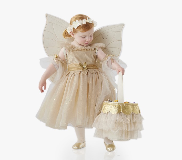 Toddler Gold Glitter Fairy Costume | Pottery Barn Kids