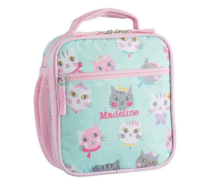 Aqua Pink Princess Kitty Kids Lunch Box | Pottery Barn Kids