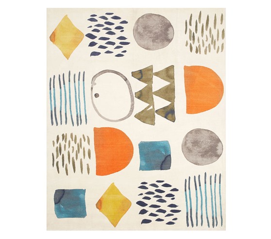 west elm x pbk Watercolor Exploration Rug