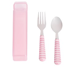 Bentgo Kids Utensil Set - Reusable Plastic Fork, Spoon, & Storage