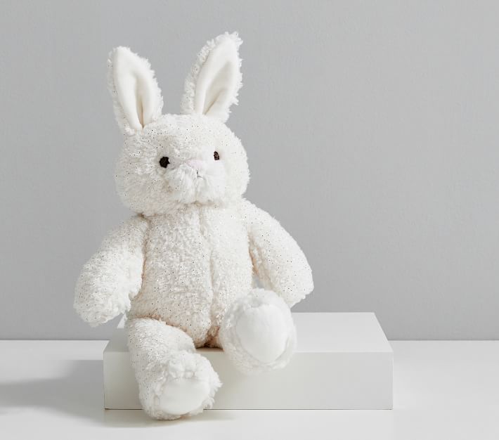 Bunny Plushie - small - white – Deluxe Creations and Designs