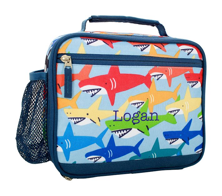 Pottery Barn Kids Sharks Mackenzie Classic Lunch Box Blue Navy Shark