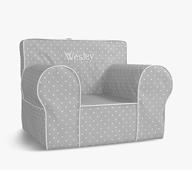 Oversized Anywhere Chair®, Gray Pin Dot