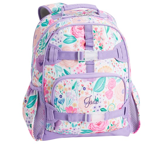 Mackenzie Lavender Floral Blooms Backpacks | Pottery Barn Kids