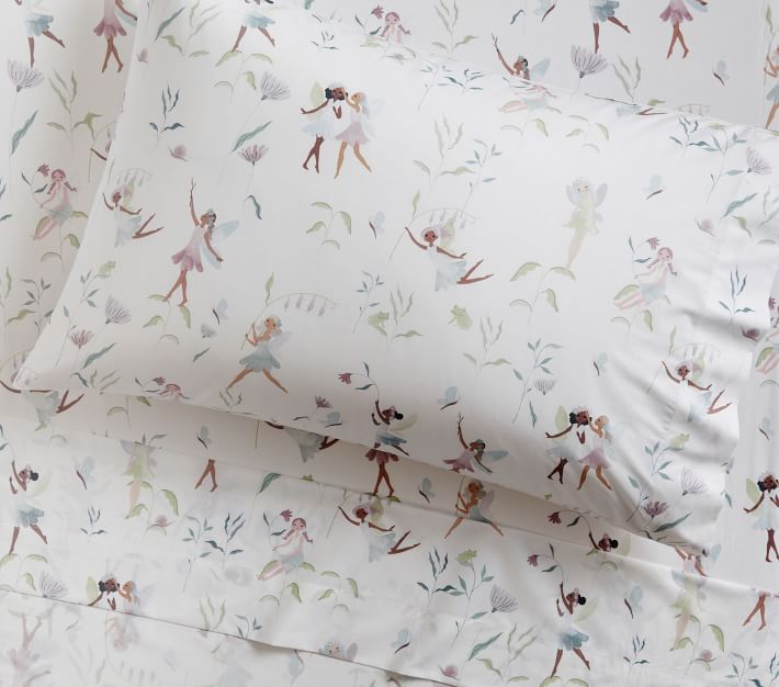 Talia Fairy Organic Sheet Set & Pillowcases | Pottery Barn Kids