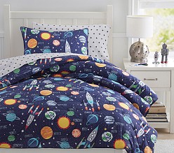 Solar System Glow-in-the-Dark Comforter & Shams