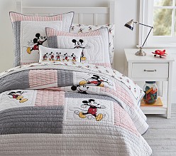 Disney Mickey Mouse Patchwork Quilt & Shams