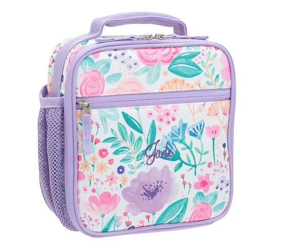 Mackenzie Lavender Floral Blooms Lunch Box | Pottery Barn Kids