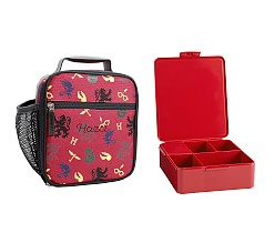 Harry Potter Lunch Box Kit Dual Compartment Insulated Hogwarts Crest  Multicoloured : Target