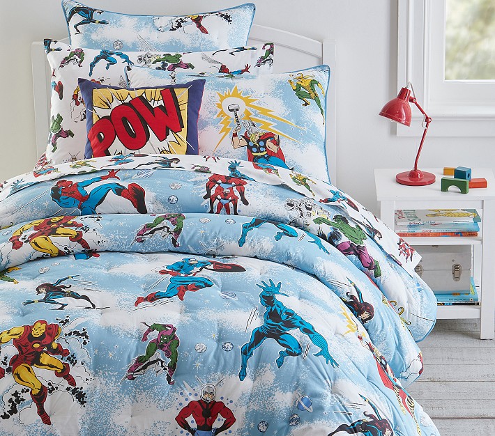 Marvel's Avengers Original Six Superhero Members Bedding Set