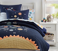 Solar System Glow-in-the-Dark Quilt & Shams