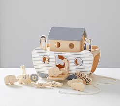 Noahs Ark Wooden Toy Set