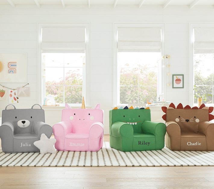 Kids Anywhere Chair®, Twill Unicorn Pottery Barn Kids