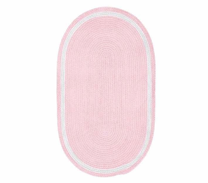 Pink And Blue 5x7 Feet Rectangle Plastic Floor Mat, For Household