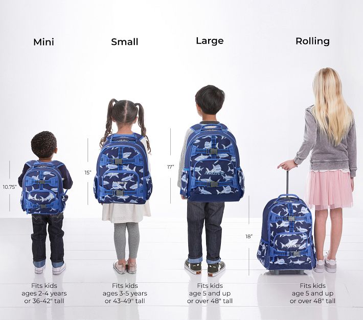 Kids Shark Mini Backpack - Blue