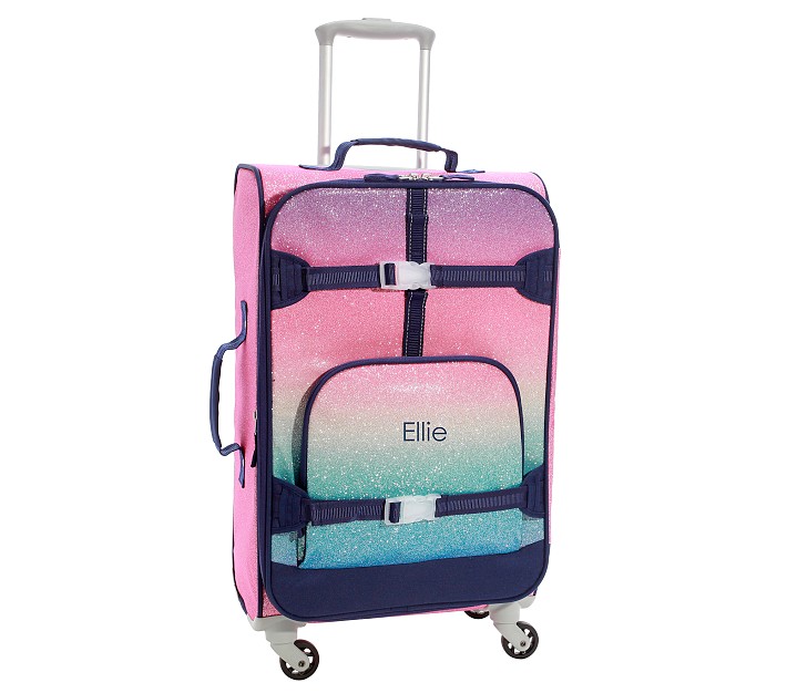 Crckt Kids' Hardside Carry On Spinner Suitcase - Pastel Rainbow Ombre