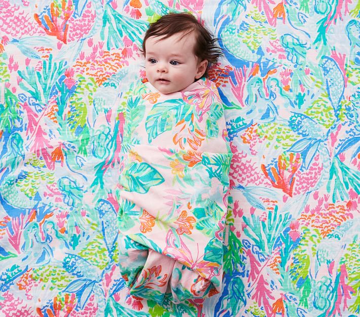 Lilly Pulitzer Organic Swaddle Set Pottery Barn Kids
