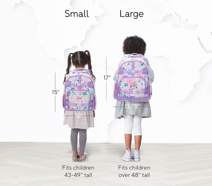 Pottery Barn Kids Mackenzie Backpack, Lavender Floral Bloom, Large