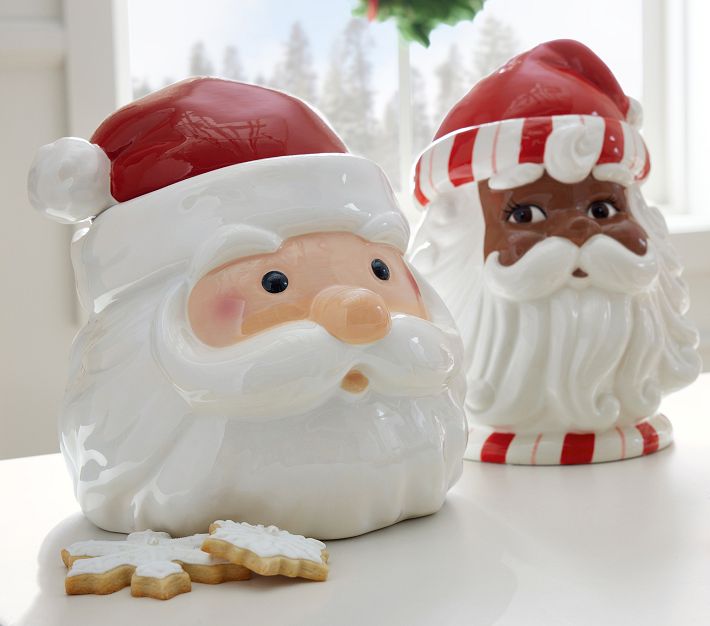 Santa Claus Shaped Handcrafted Cookie Jar