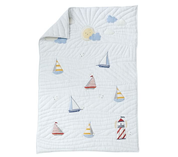 Sailboat Baby Bedding Set Pottery Barn Kids