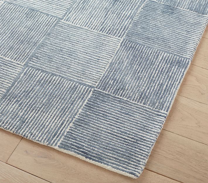 Concentric Square Tile Rug | Pottery Barn Kids