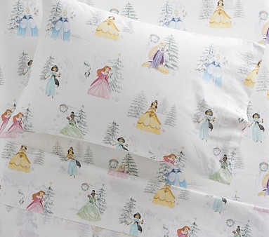 Pottery barn kids Organic Disney Princess Sheet Set Duvet Cover