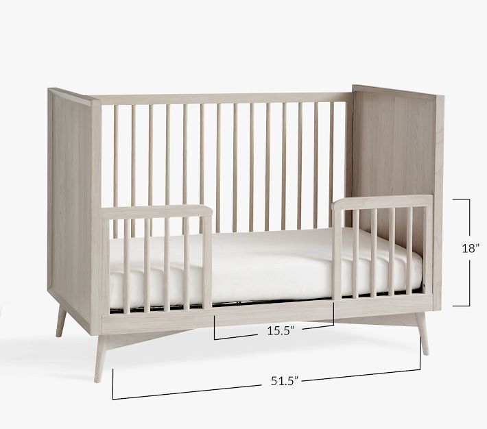 west elm x pbk MidCentury Toddler Bed & Conversion Kit Pottery Barn Kids