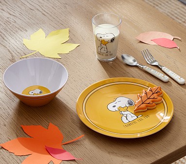 New Pottery Barn Kids Peanuts / Snoopy Thankful for You Spoon