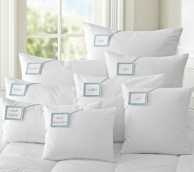 Synthetic down Pillow Insert - 14X36 down Alternative Pillow, Lumbar