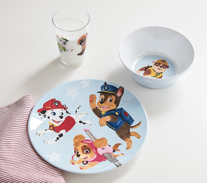  Lalo PAW Patrol Plate & Utensil Set For Kids - Dishwasher  Safe Toddler Dinnerware Set - BPA Free For Over 12 Months - Includes Plate
