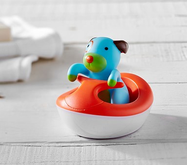 Skip Hop Zoo Bath Rev-Up Wave Rider Bath Toy - Dog