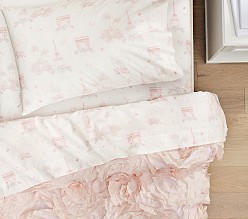 Monique Lhuillier Paris Toile Organic Sheet Set & Pillowcases