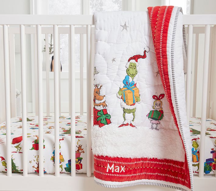 Dr. Seuss's The Grinch™ Baby Quilt Pottery Barn Kids